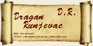 Dragan Runjevac vizit kartica
